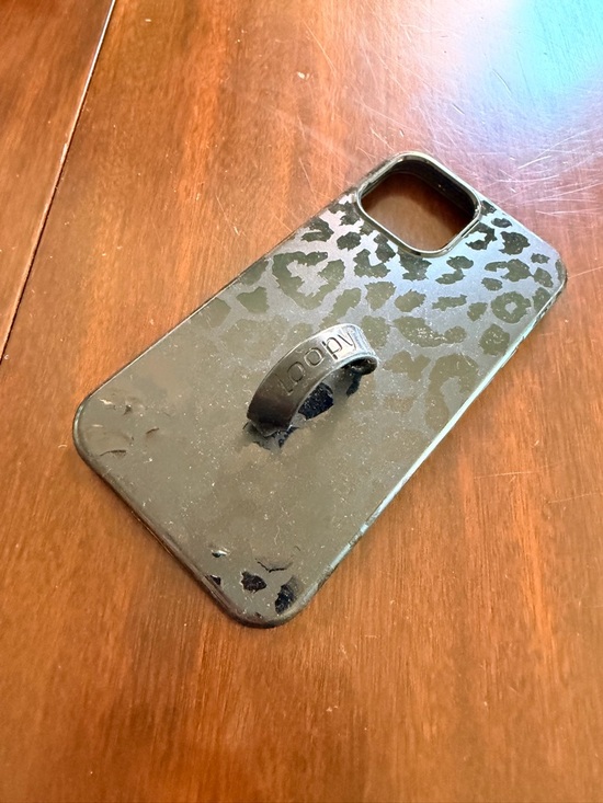 Loopy Case Other - Loopy Case Black Leopard Phone Case with Loop - iPhone 12 Pro Max (6.7" Screen)